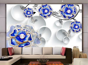 珠寶首飾設(shè)計(jì)中的浪漫藝術(shù) 3D玫瑰花背景墻高清PSD模板探析